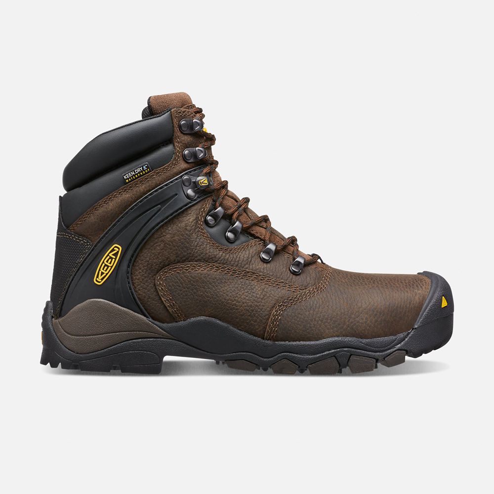 Botas de Trabajo Keen Mexico Marrom - Hombre Louisville 6\" (Steel Toe) - ZI6258704